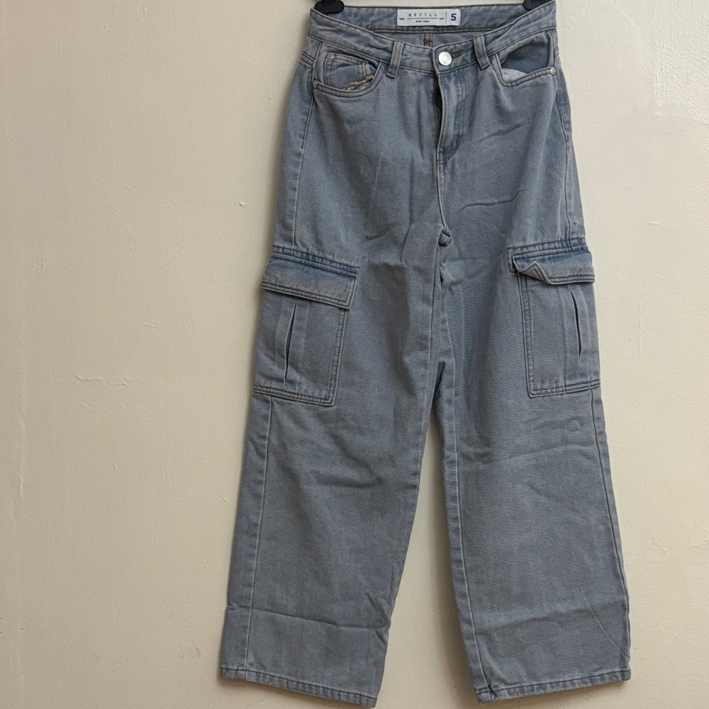 Light Blue Wide Leg Jeans